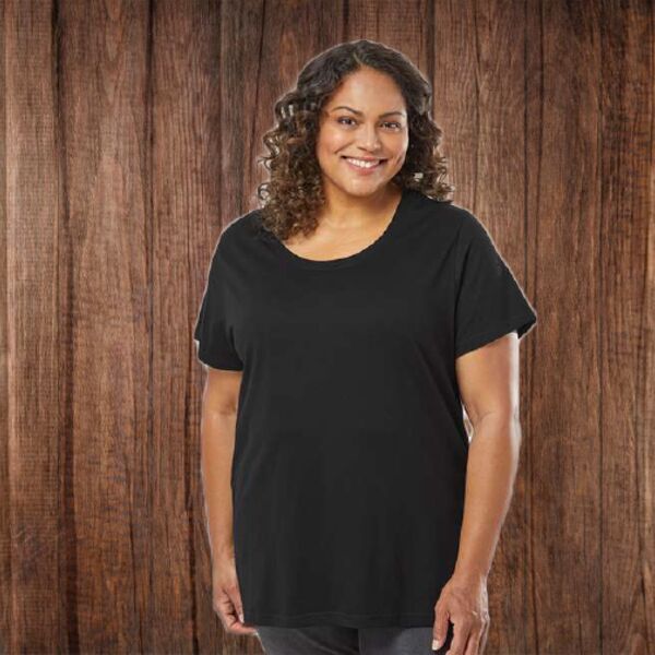 LAT 3816 Women's Curvy Collection Fine Jersey Tee 3816 Women's Curvy Collection Fine Jersey Tee Thumbnail