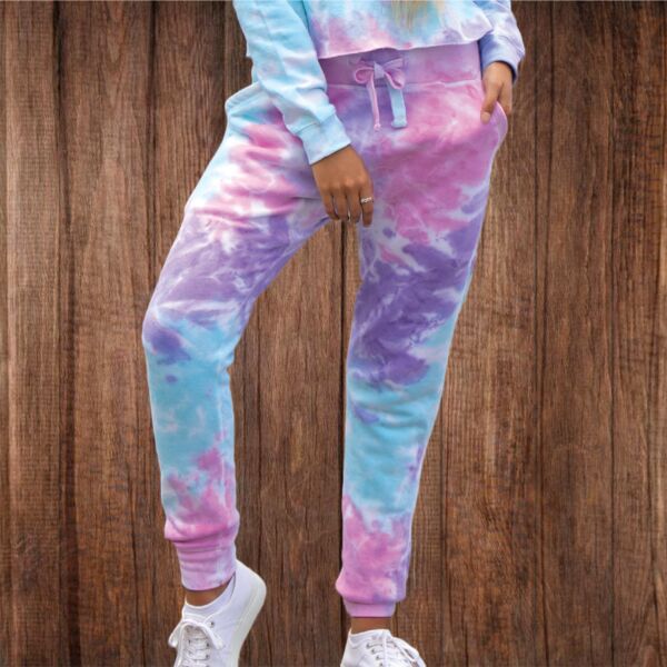 Colortone TD989 Adult Tie-Dyed Joggers TD989 Adult Tie-Dyed Joggers Thumbnail